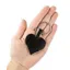 Bethany Rae Heart Keyring - Black
